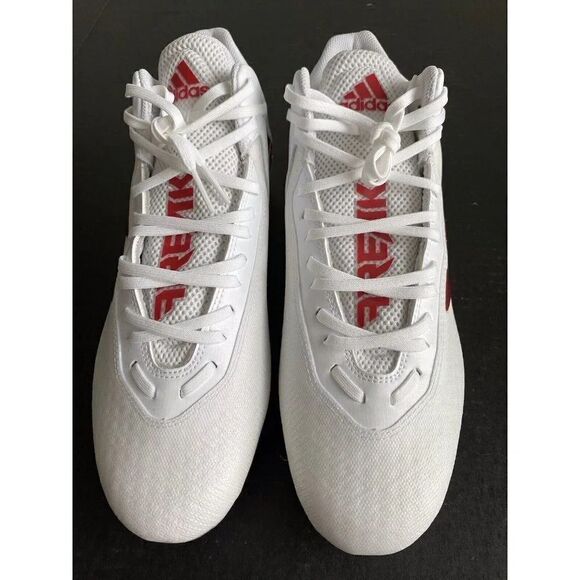 Adidas SM Freak Mid “White University Red” Football Cleats FX1308 Men’s Size 14 - Picture 2 of 10